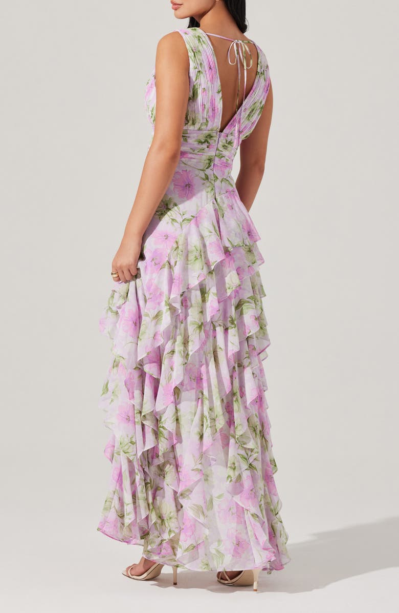 ASTR the Label Cytherea Floral High-Low Dress, Alternate, color, Lavender Floral
