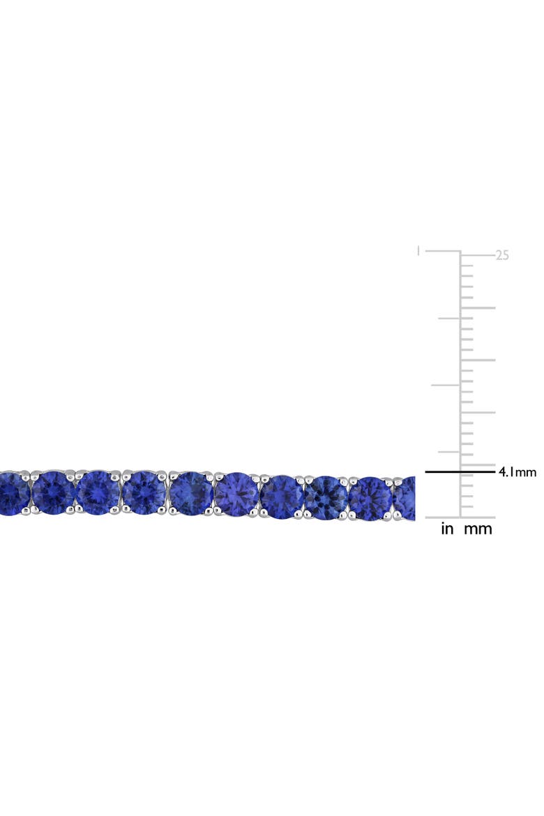Colored Cubic Zirconia Tennis Bracelet, Alternate, color, Blue CZ