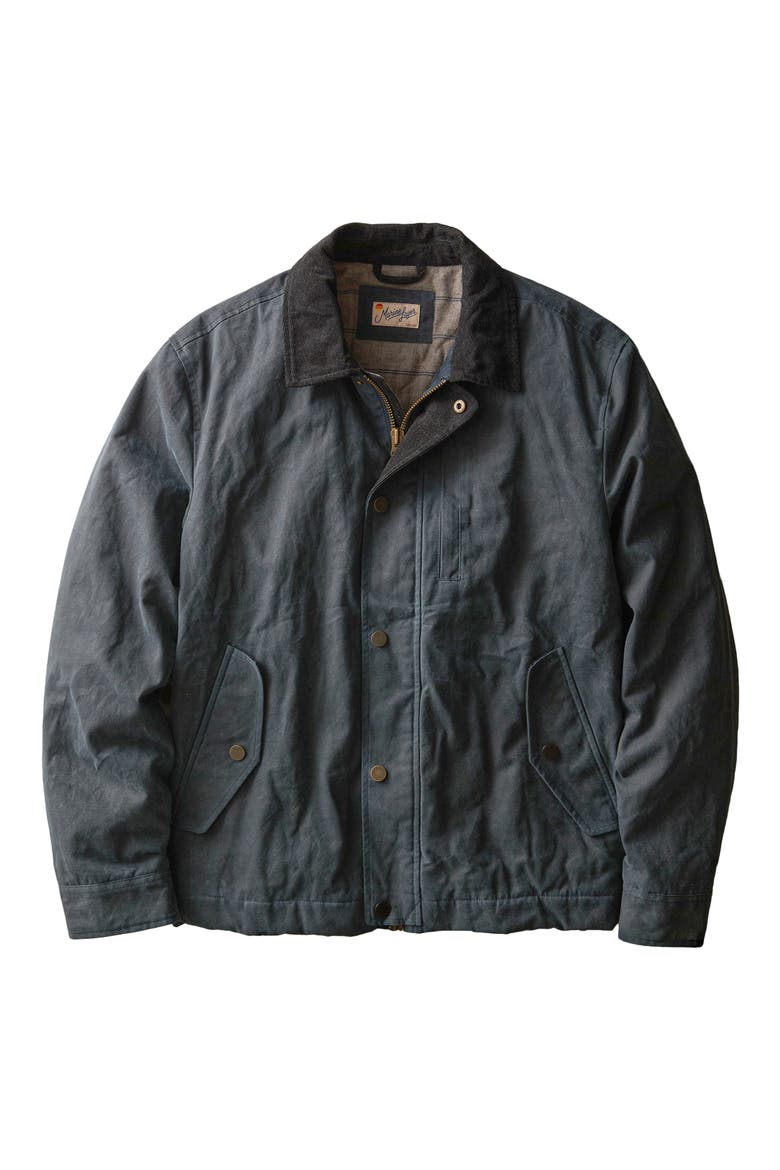 Wax Canvas Barn Jacket, Alternate, color, DARK BLUE