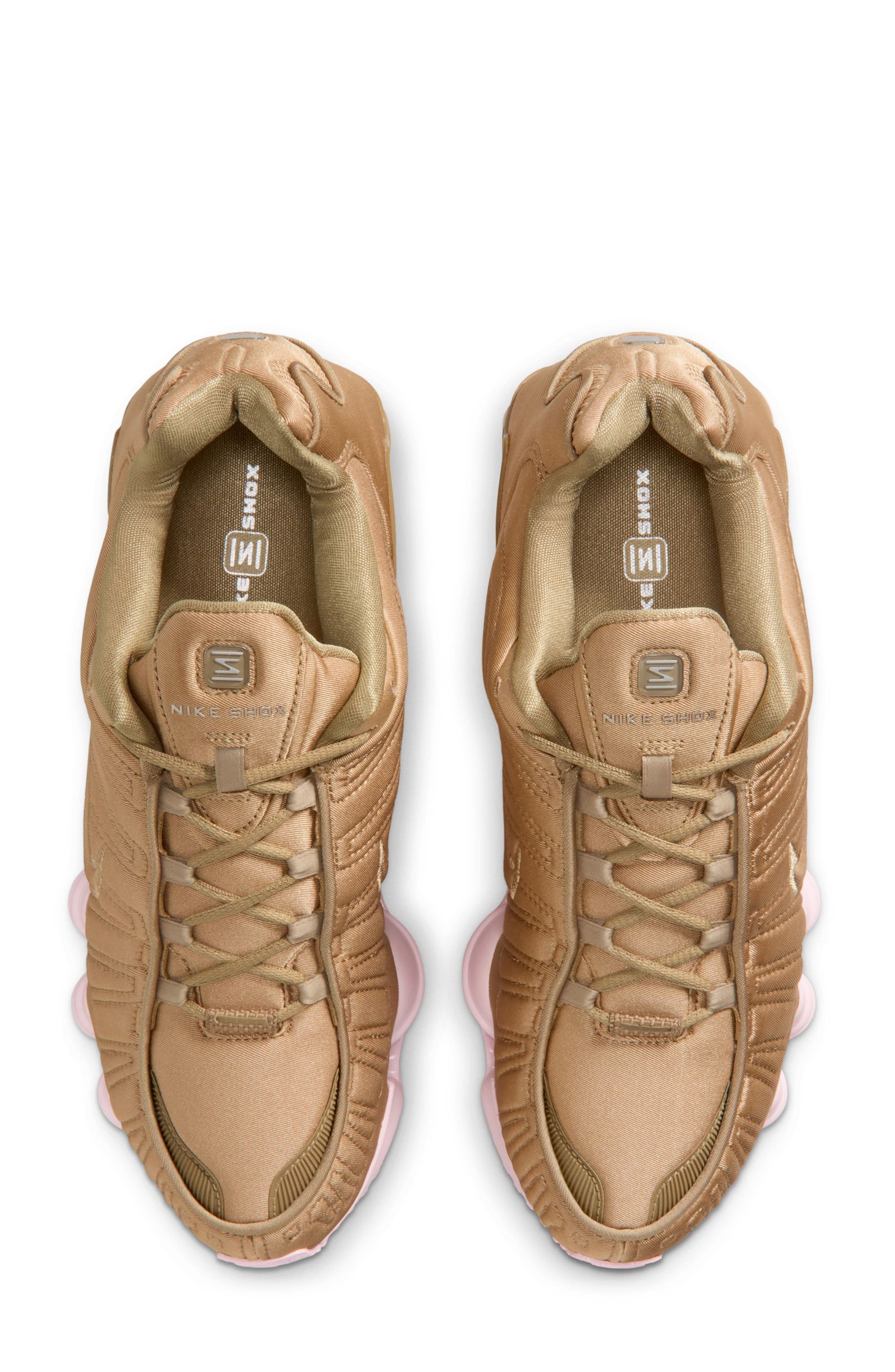 Shox TL Sneaker, Alternate, color, FILBERT/ FILBERT/ PINK FOAM