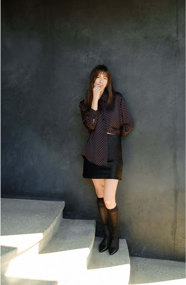 Whimsy + Row Chelsea Skirt, Alternate, color, Black