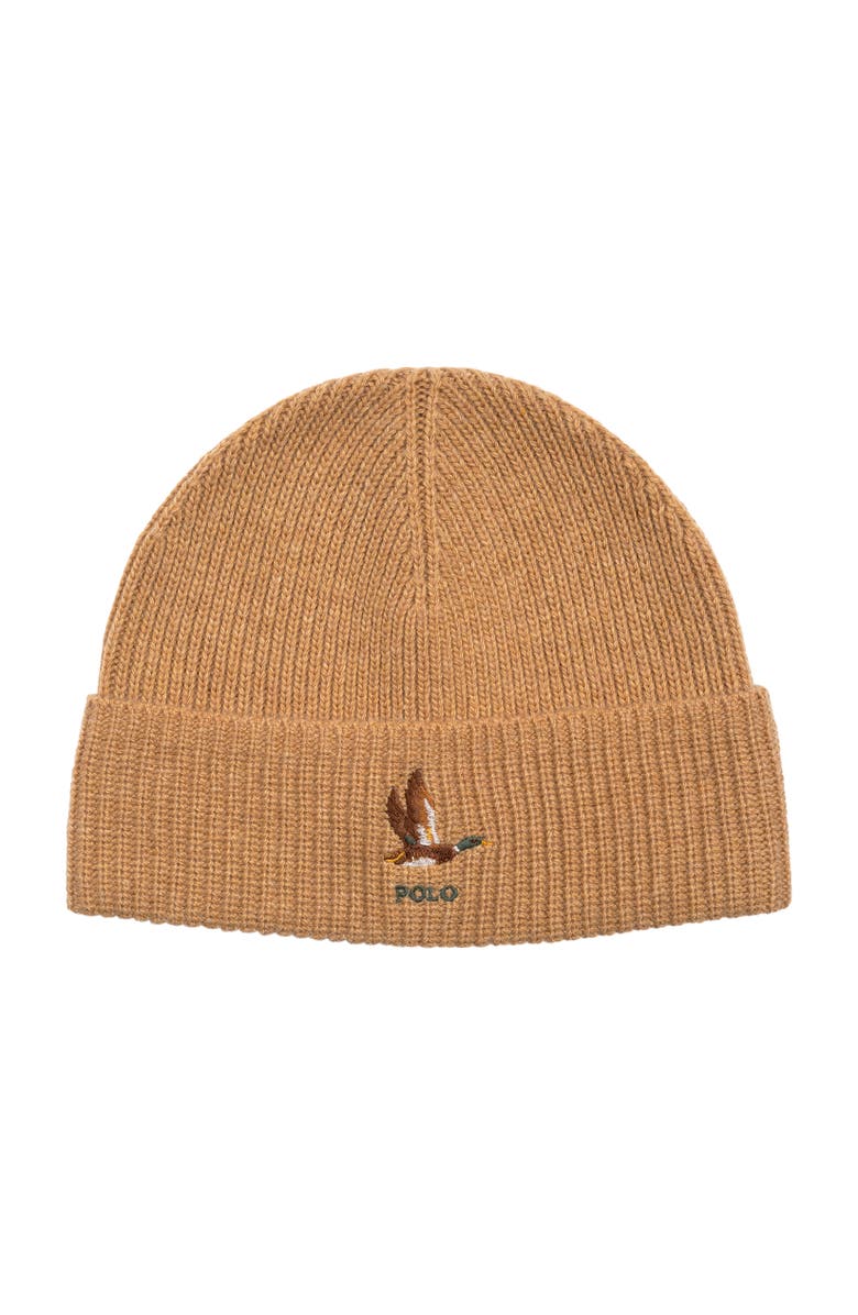 Polo Ralph Lauren Duck Beanie, Main, color, Classic Camel