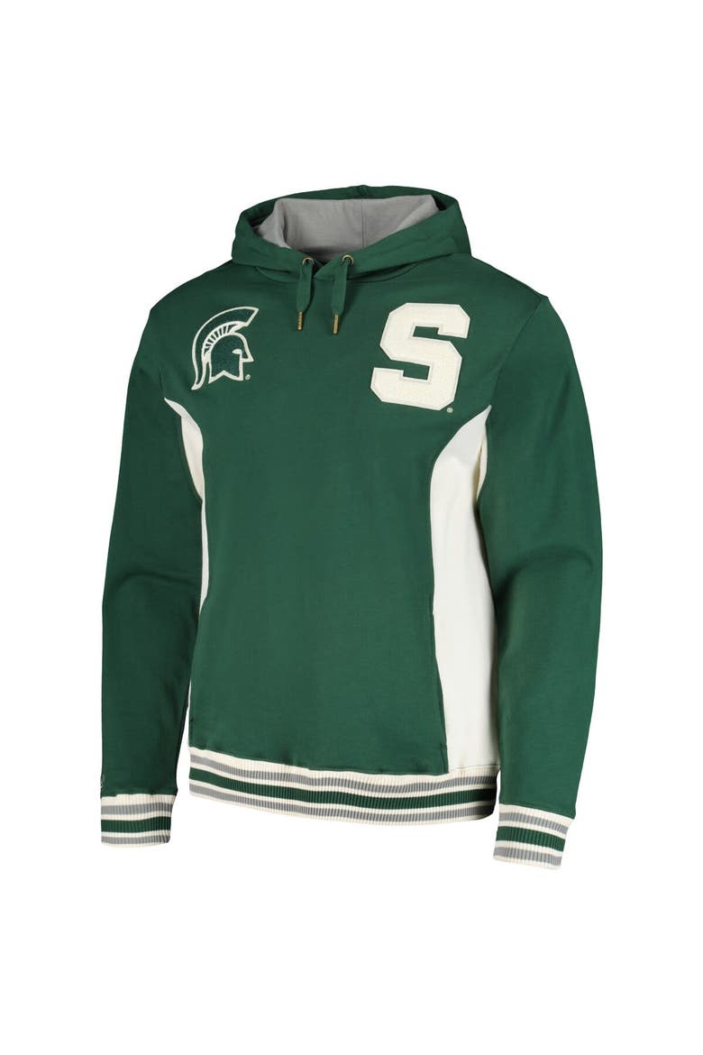 Men's Mitchell & Ness Green Michigan State Spartans Team Legacy French Terry Pullover Hoodie, Alternate, color, Green