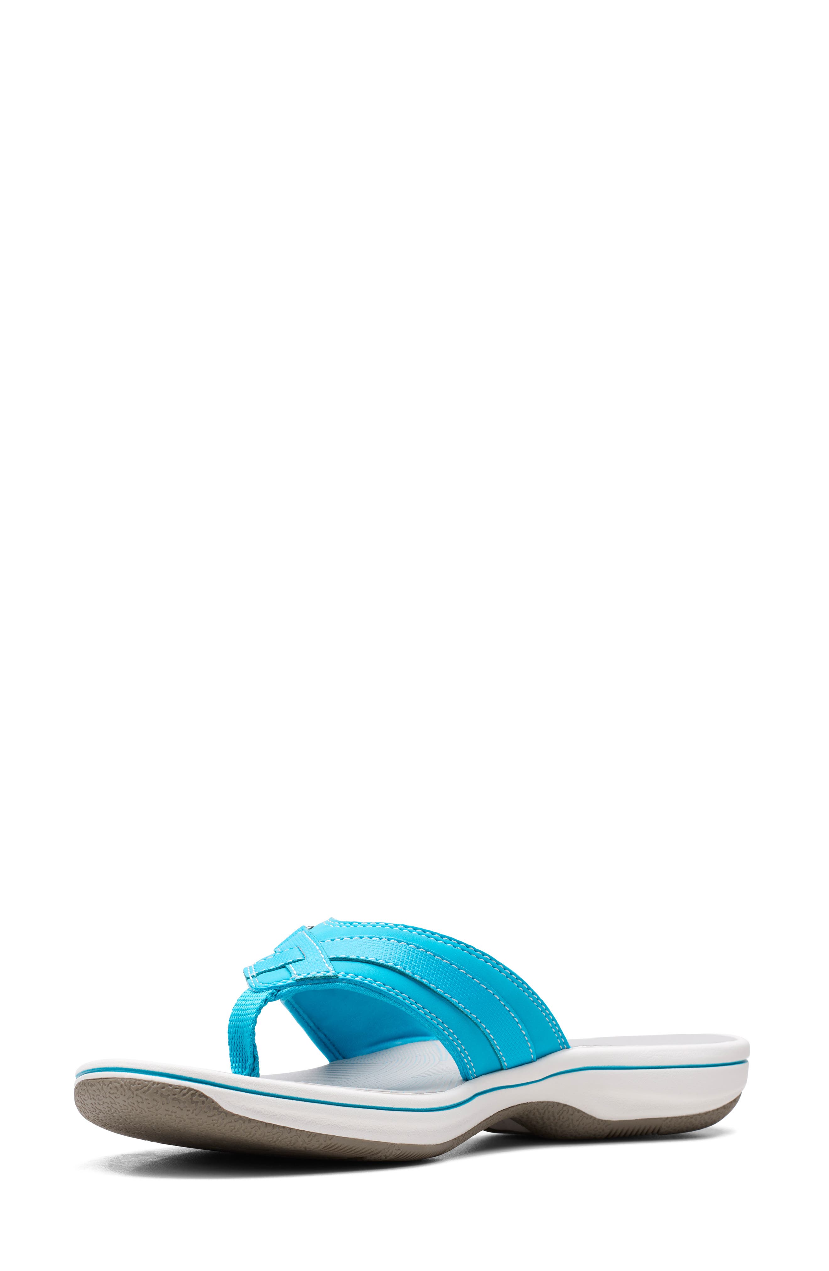 Clarks<sup>®</sup> Breeze Sea Flip Flop Sandal, Alternate, color, Aqua Synth