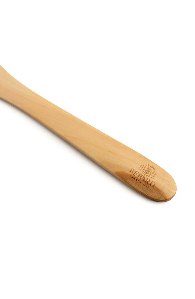 Berard Contour Olive Wood Curved Slotted Spatula, 12-Inch, Alternate, color, Brown