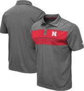 COLOSSEUM Men's Colosseum Heathered Charcoal Nebraska Huskers Smithers Polo