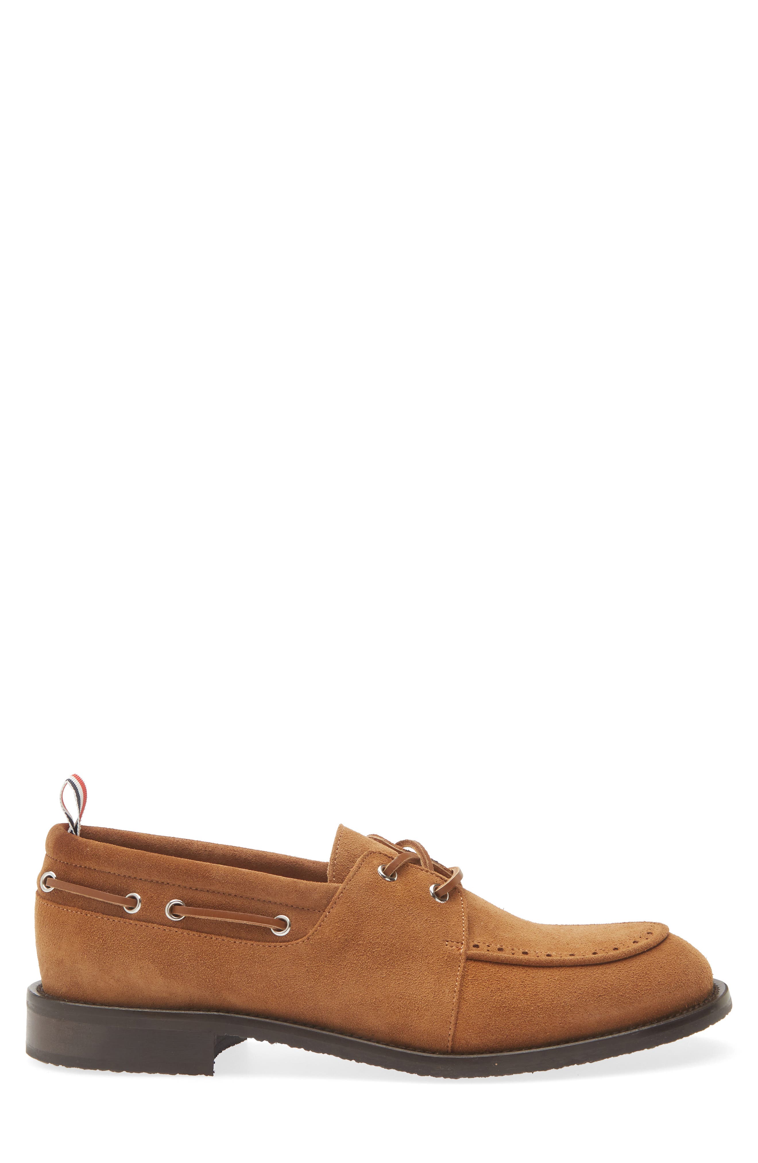 Padded Boat Shoe, Alternate, color, CARAMEL