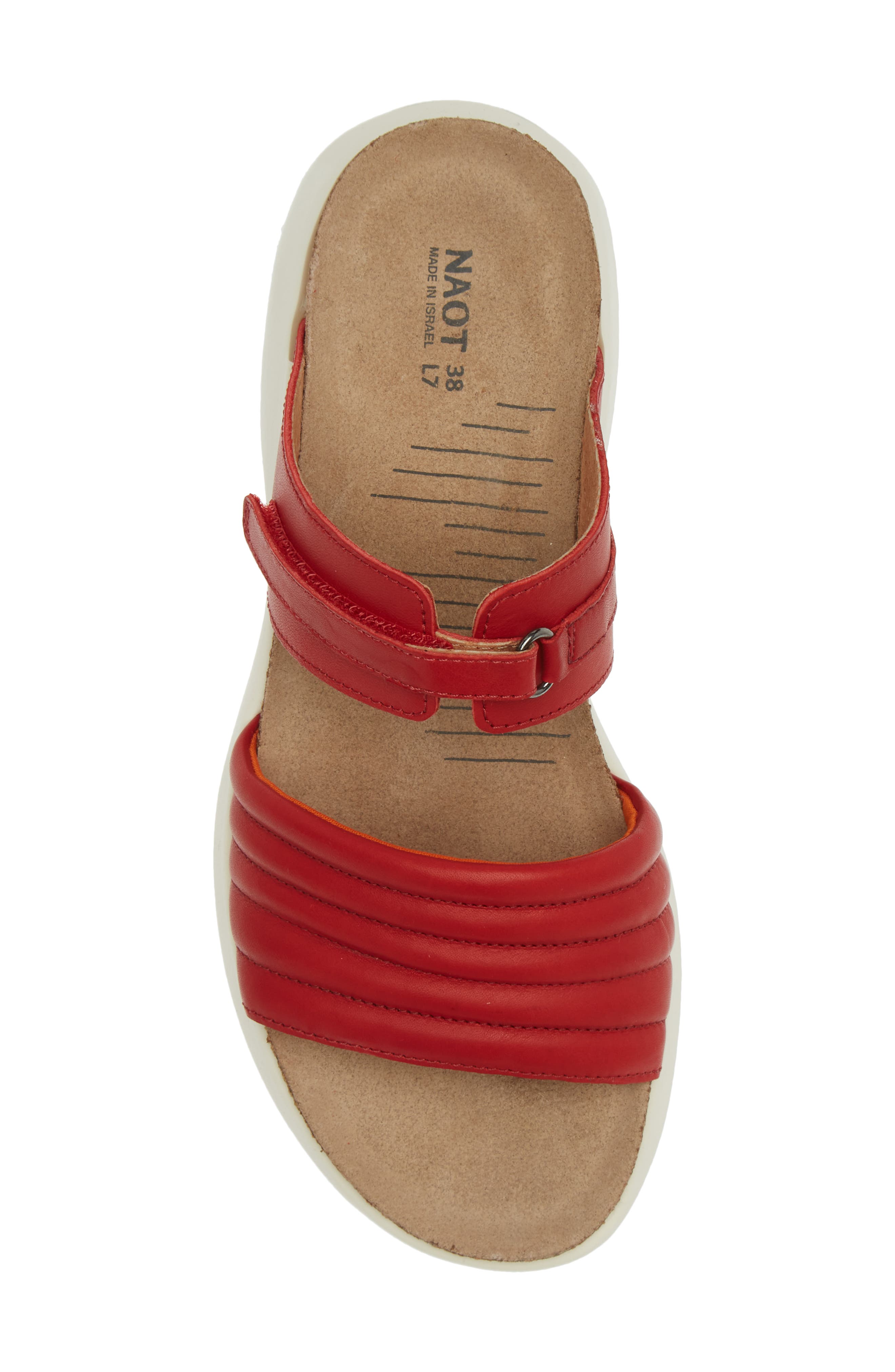 Vesta Sandal, Alternate, color, KISS RED LEATHER