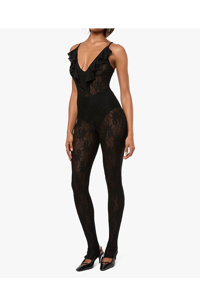 WeWoreWhat Lace Jumpsuit, Main, color, 
