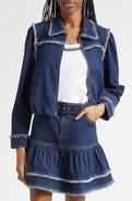 Cinq à Sept Indria Fringe Denim Jacket