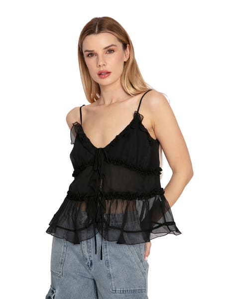 Heart Of Glass Chiffon Cami