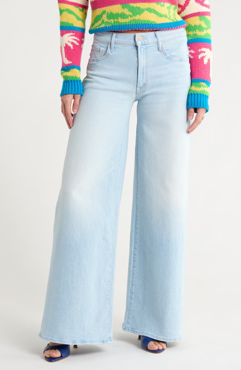 MOTHER The Swisher Sneak Wide Leg Jeans, Main, color,