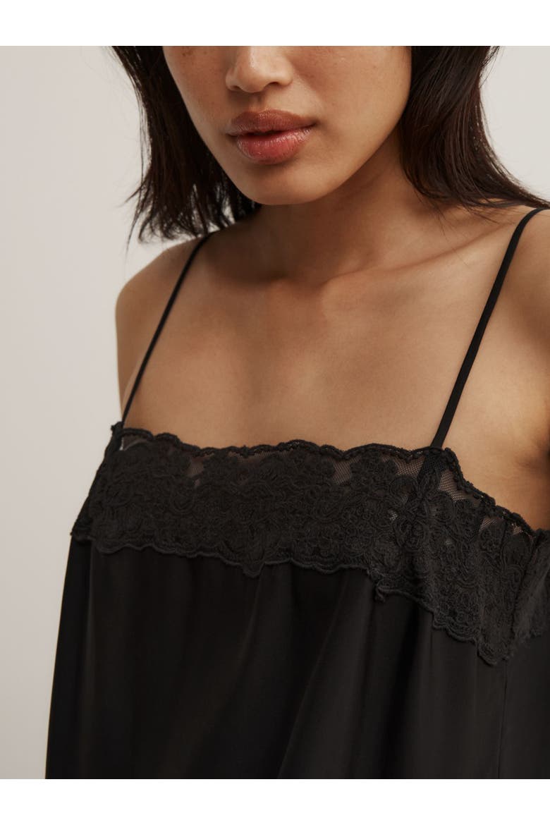 Cropped Lace Camisole, Alternate, color, Black