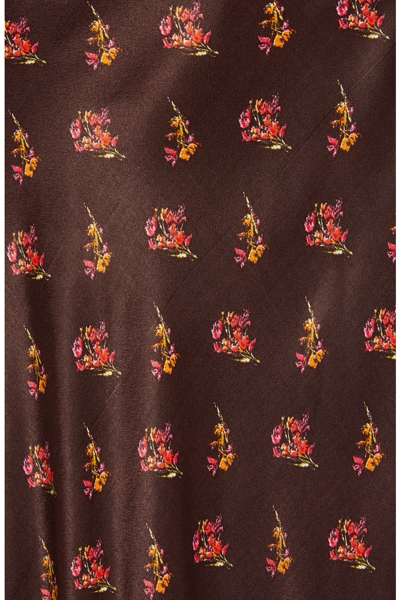 Midi Slip Skirt (Nordstrom Exclusive), Alternate, color, BROWN GANACHE PAINTED BUNDLE.