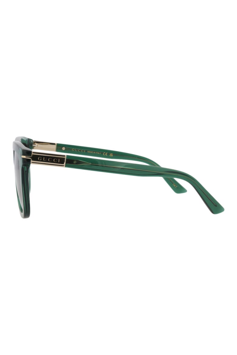 54mm Novelty Square Sunglasses, Alternate, color, GREEN GREEN GREY