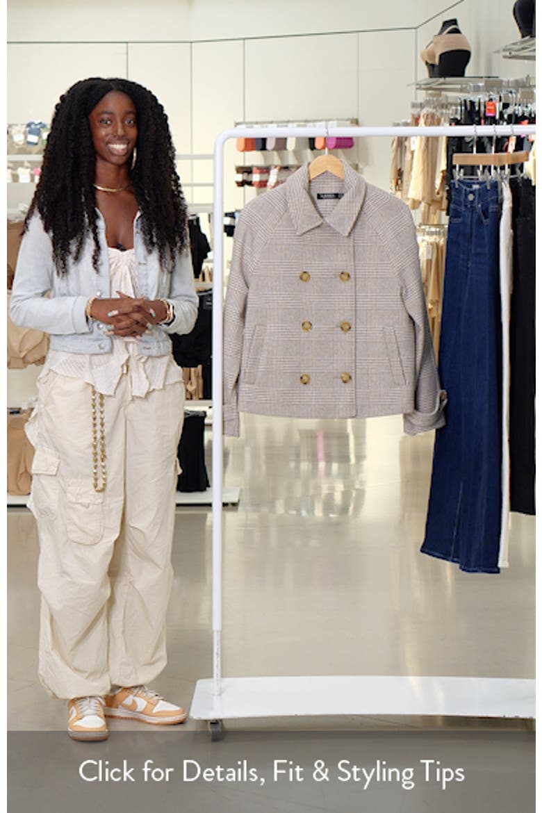 Double Breasted Wool Blend Crop Coat (Women) | Nordstrom