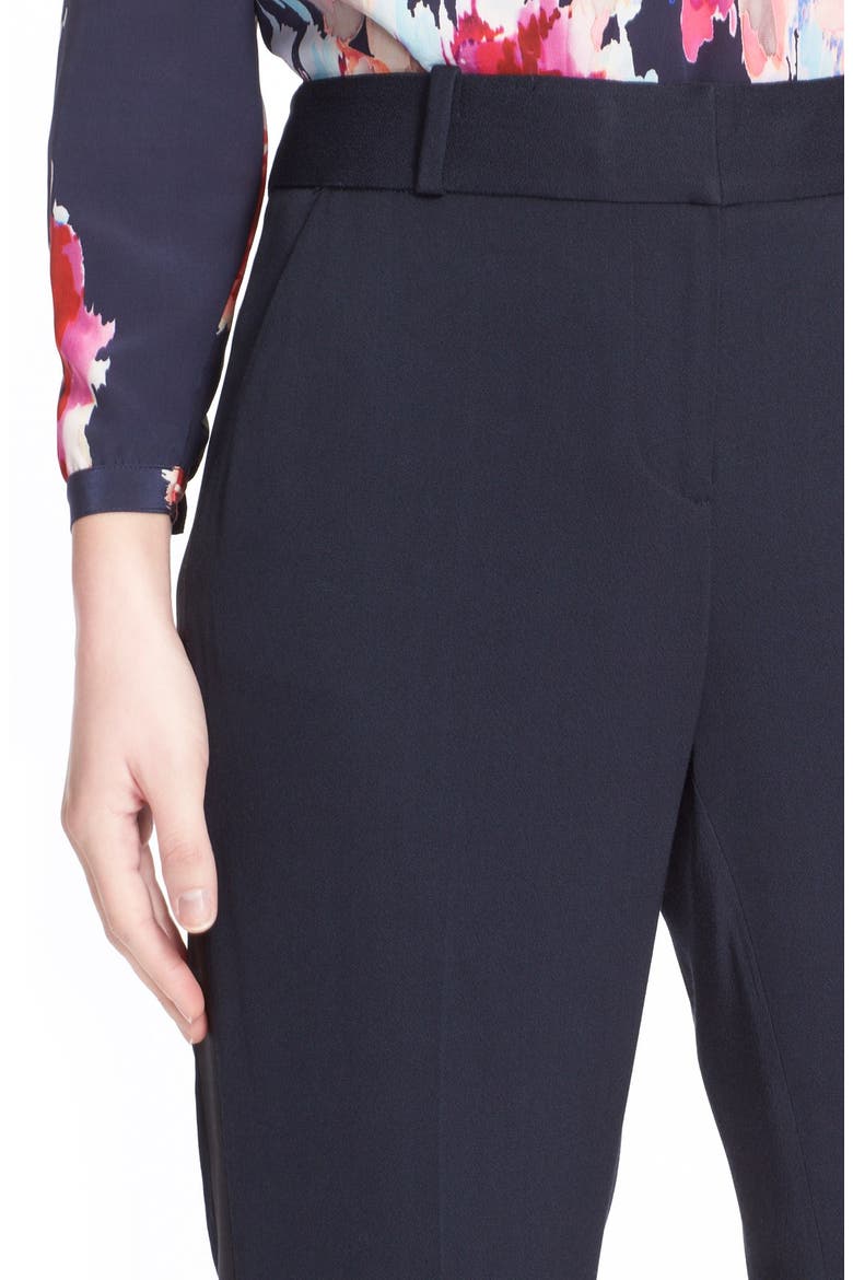 'rosalia' tuxedo stripe pants, Alternate, color, INK