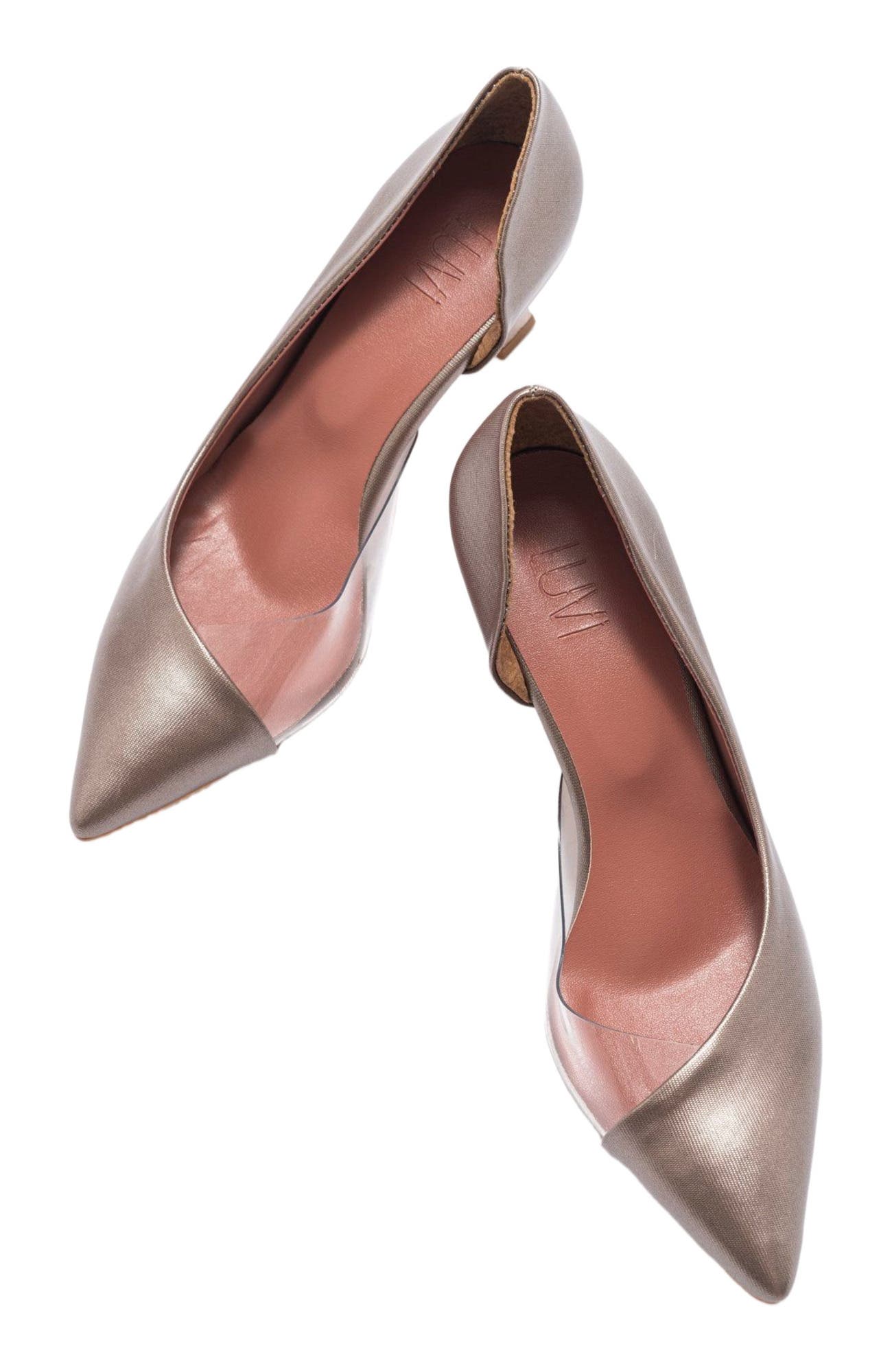 Vera Pointed Toe Pump, Alternate, color, Copper Faux Leather
