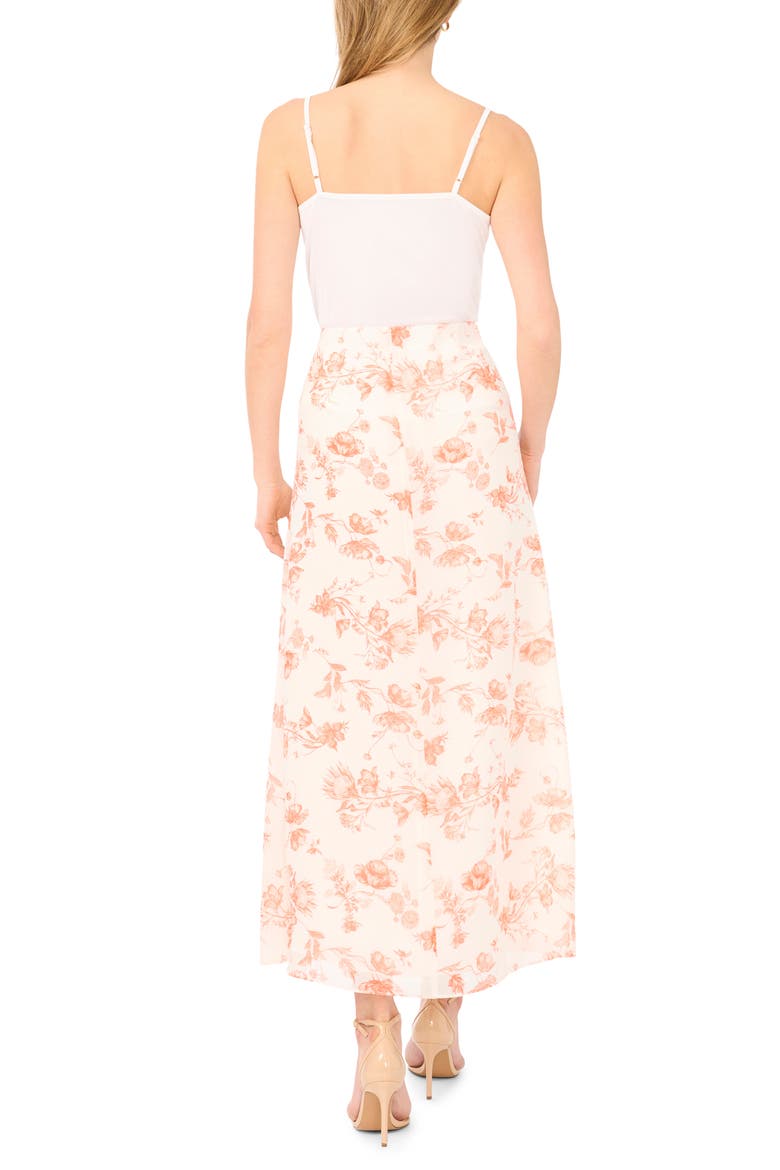 Floral Maxi Skirt, Alternate, color, PAPAYA PUNCH