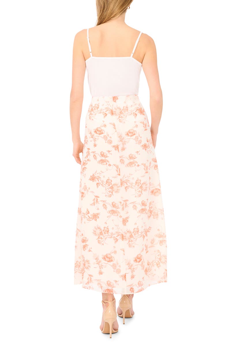 Ted Baker Floral Maxi Skirt, Alternate, color, Papaya Punch