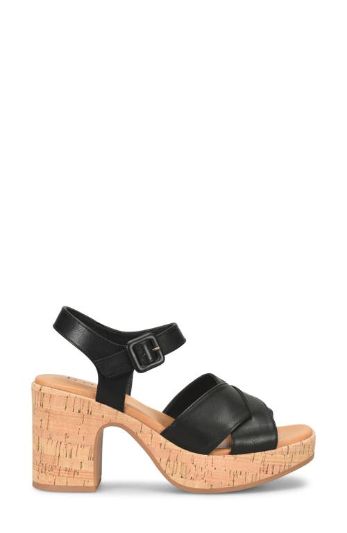B O C By Børn Leight Platform Sandal In Black
