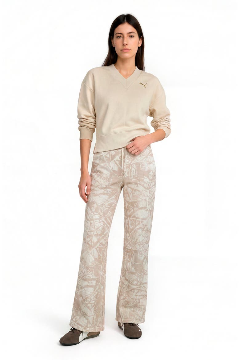 Essential Camo Sweatpants, Alternate, color, ALPINE SNOW