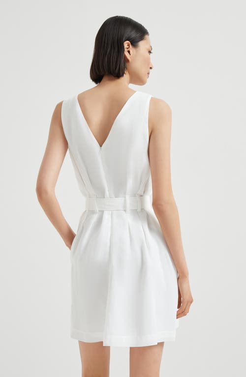 Brunello Cucinelli Belted Sleeveless Dress