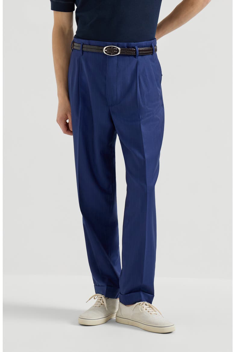 Double pleated trousers, Main, color, Royale Blue