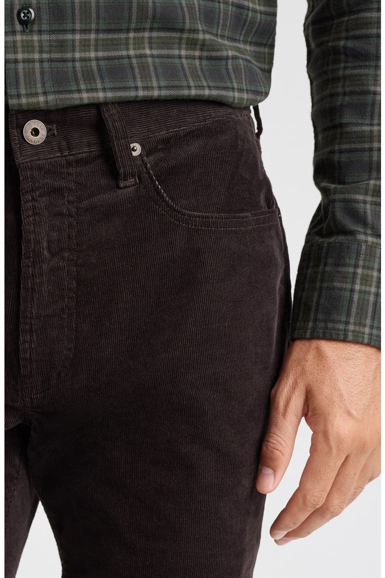 Stretch Corduroy 5-Pocket Pants, Alternate, color, ESPRESSO