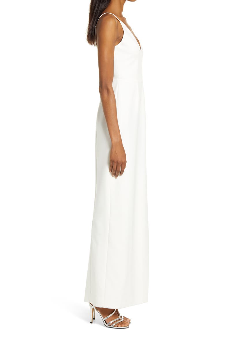 The Maisle Scuba Crepe Column Gown, Alternate, color, IVORY