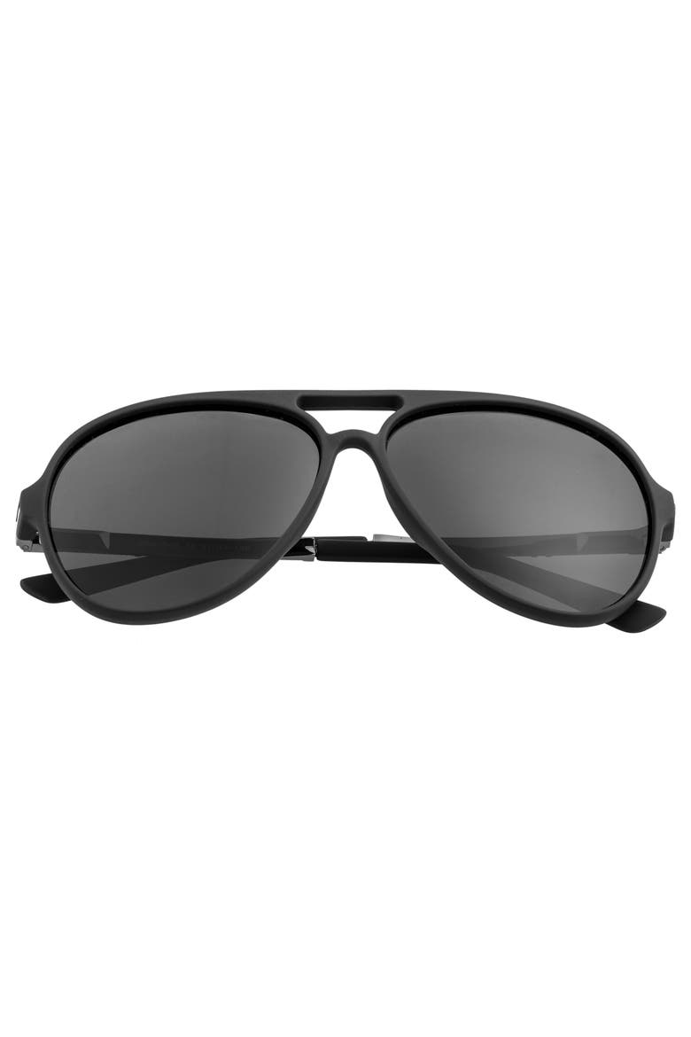 Spencer Polarized Sunglasses, Alternate, color, Matte Black/Black