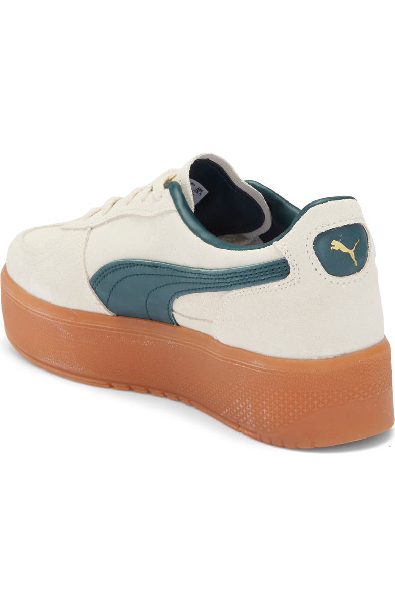PUMA Palermo Elevata Platform Sneaker, Alternate, color, Alpine Snow/ Green Terrain