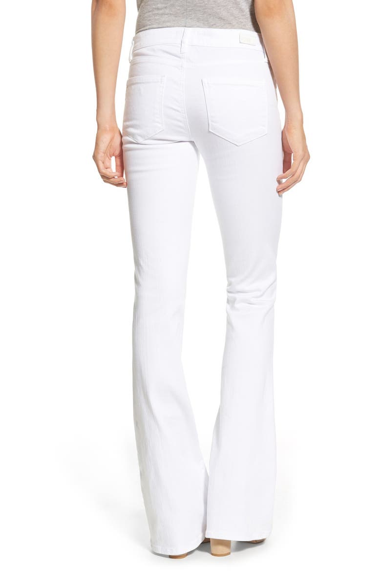 Denim 'Lou Lou' Flare Jeans, Alternate, color, ULTRA WHITE