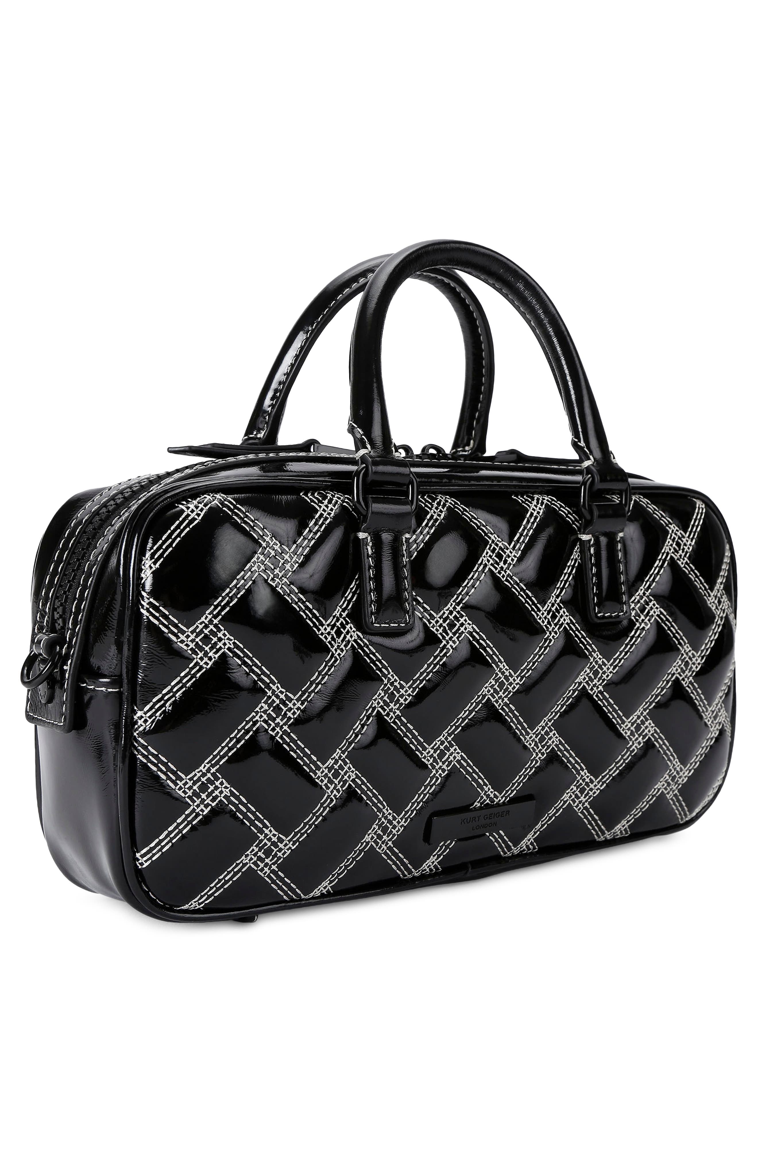 Kurt Geiger London Small Kensington Quilted Leather Duffle Bag, Alternate, color, 