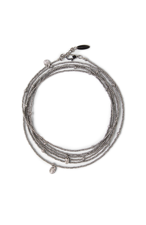 【関税＆送料込み】Brunello Cucinelli Bracelets Flower Sculptured bracelet for Woman in Lignite Grey