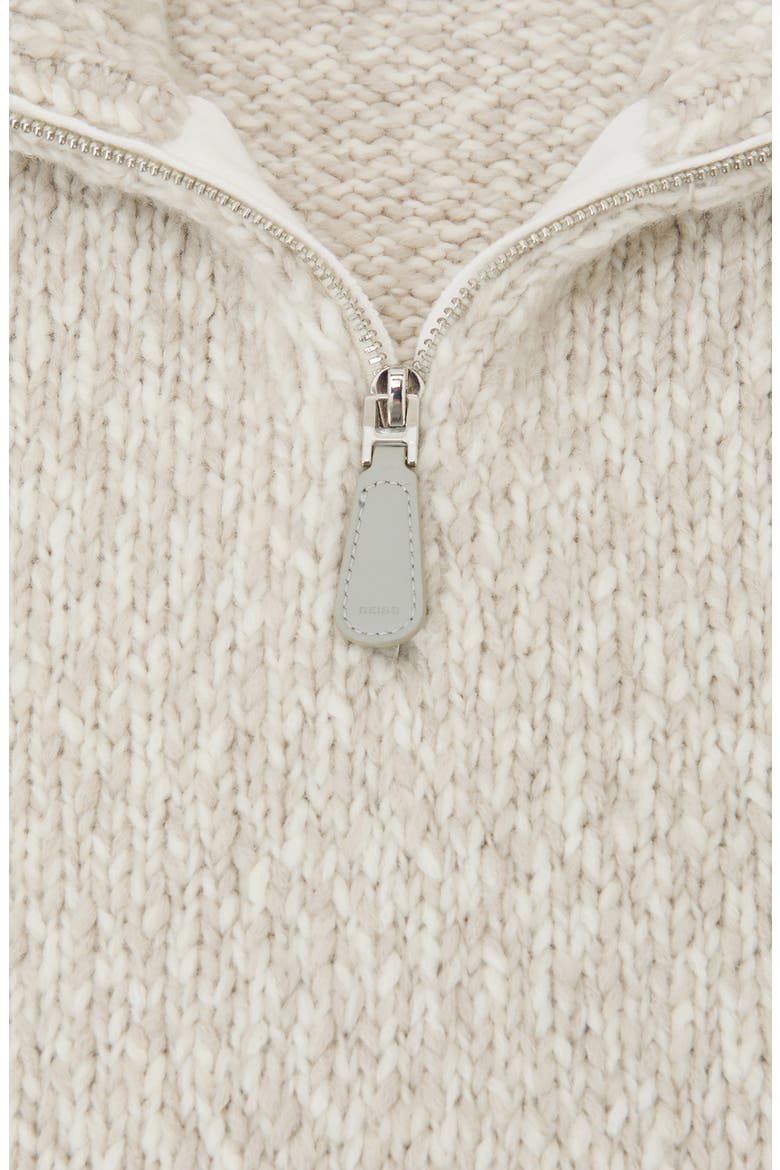 Seb Marled Quarter Zip Sweater, Alternate, color, GREY MARL