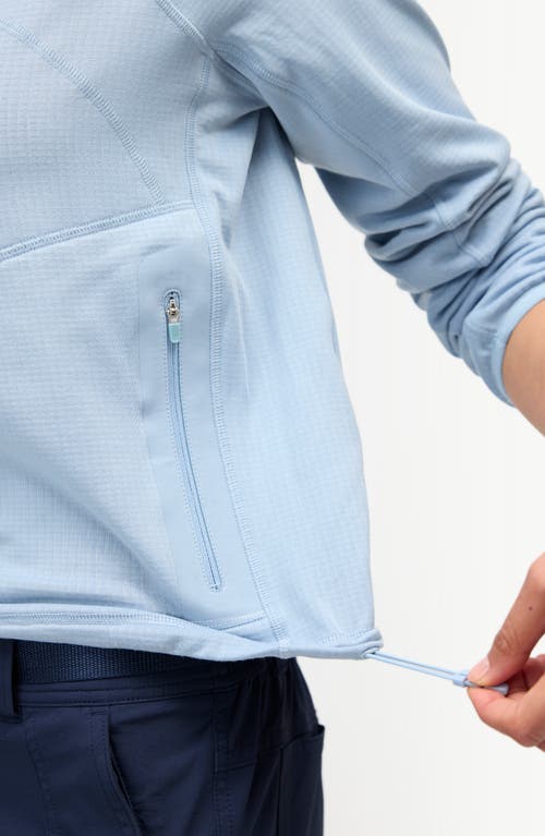 Halfdays Rebecca Half-zip Fleece Pullover In Blue