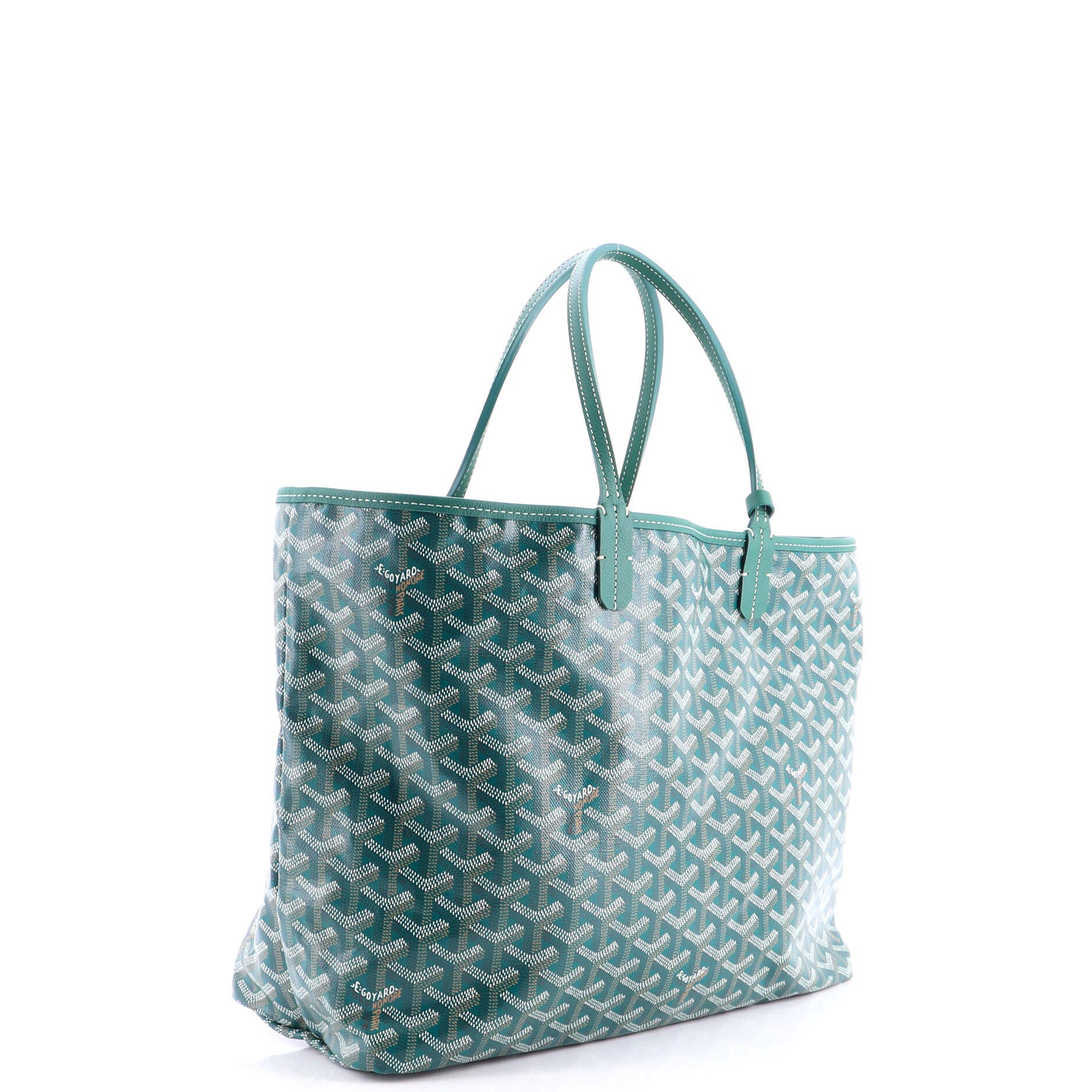 Pre-Owned Goyard Saint Louis Tote Coated Canvas PM, Alternate, color, Green
