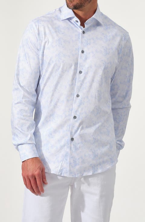 Dynamic Comfort Knit Button-Up Shirt