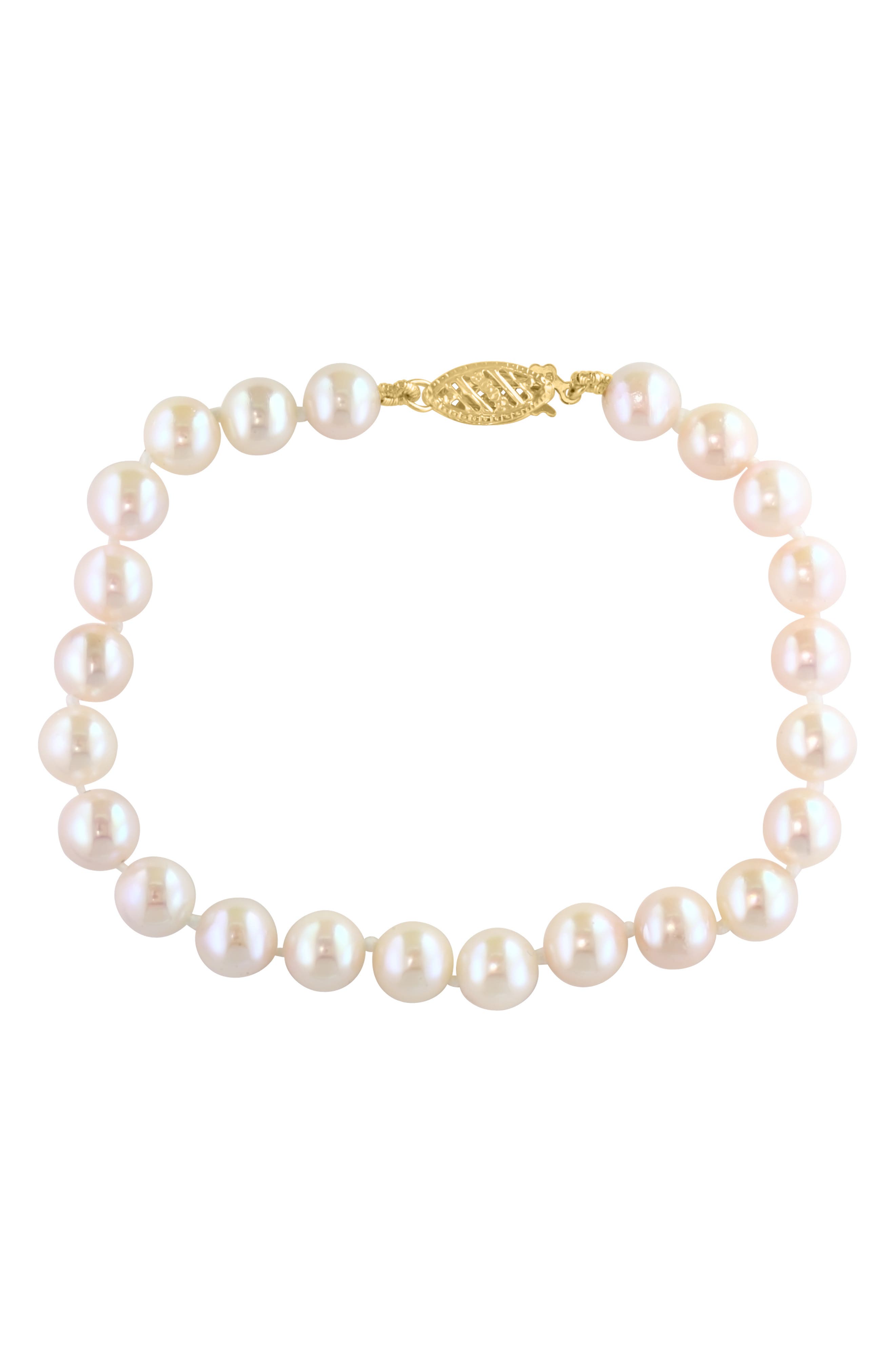 EFFY 14K Gold Akoya Pearl Bracelet