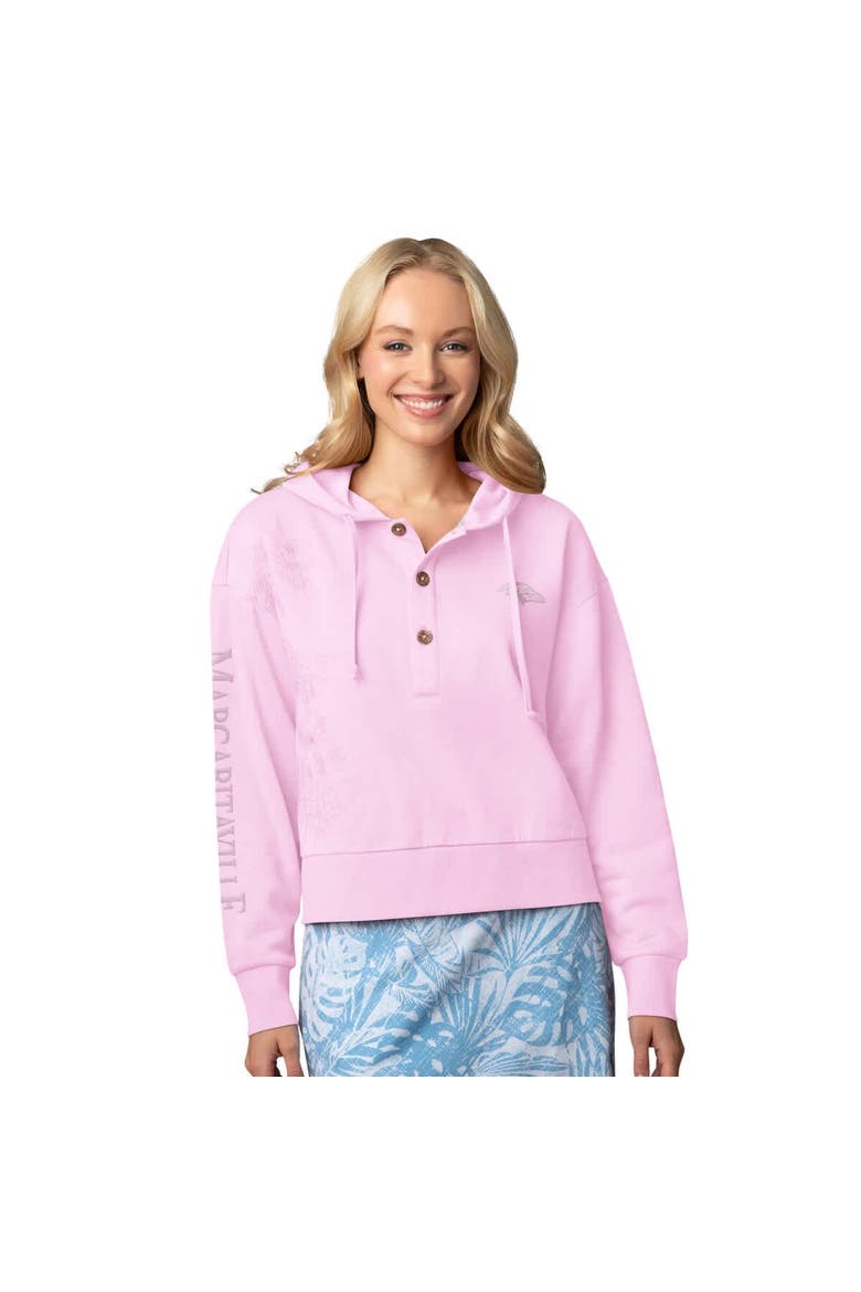 Women's Margaritaville Pink Baltimore Ravens Island Dream Solid Pullover Hoodie, Main, color, Pink