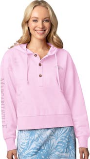 Margaritaville Women's Margaritaville Pink Baltimore Ravens Island Dream Solid Pullover Hoodie