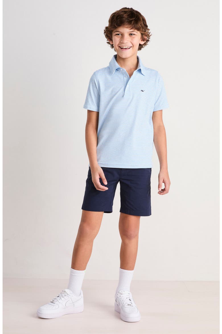 Kids' Bradley Stripe Stretch Polo, Alternate, color, OCEAN BREEZE TEJ