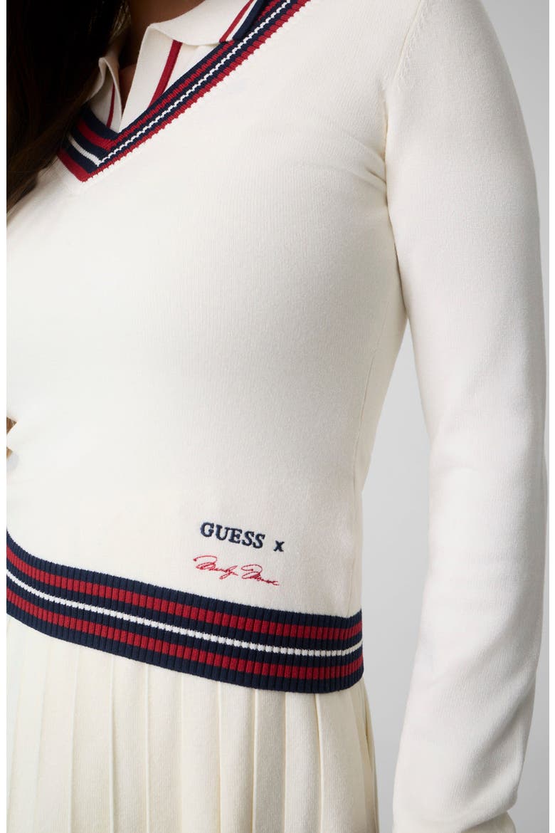 Marilyn V-Neck Sweater, Alternate, color, OPEN WHITE