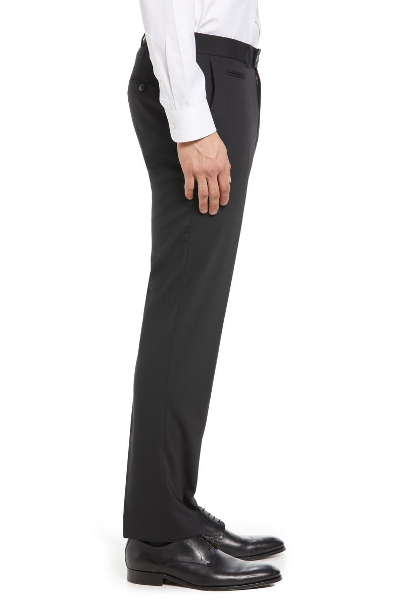 Brax Enrico Wool Blend Flat Front Trousers, Alternate, color, 
