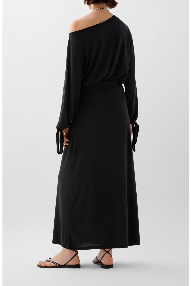 Ic Knot Skirt, Alternate, color, Black