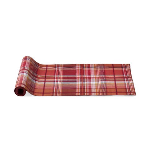 Multicolor Cotton Gathering Runner Tablecloth for Fall Harvest