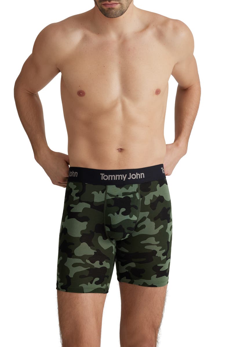 Tommy John Second Skin 6-Inch Boxer Briefs, Main, color, Duffel Bag Camo