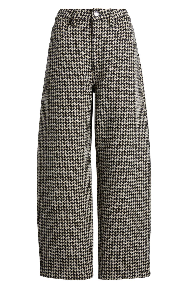 FRAME The Tweed Barrel Leg Pants, Alternate, color, Houndstooth