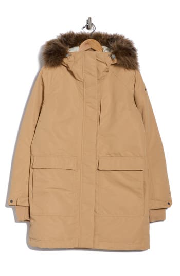 Columbia Little Si™ Ii Waterproof Insulated Parka With Faux Fur Trim In Brown
